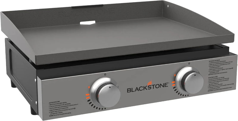 1813 Original 22” Tabletop Griddle with Hood and Stainless Steel Front Plate, Powder Coated Steel, Black Y2022