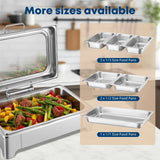 Electric Chafing Dish Buffet Server Set & Commercial Soup Warmers Soup Kettle Suitable for Multifunctional Business Dining Occasions and Family Parties