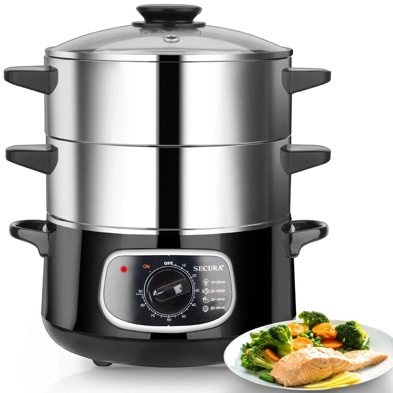 8.5 Qt Electric Stainless Steel Food Steamer P6971