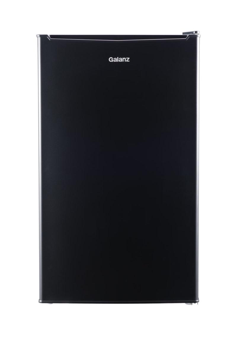 Galanz 3.3 Cu ft One Door Mini Fridge, Black Estar, New H2601