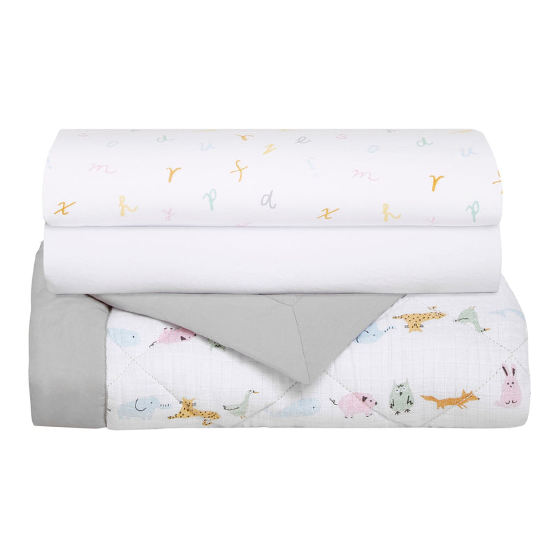 Alphabet Animals Bedding Set, 3-pc W3200