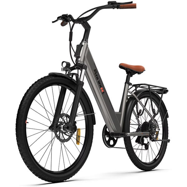 5TH WHEEL W18B Electric Bike for Adult with 350W Motor, 26 in Electric Mountain Bike with 36V 10.4Ah Removable Battery Ebike, Electric Bicycle... C8948