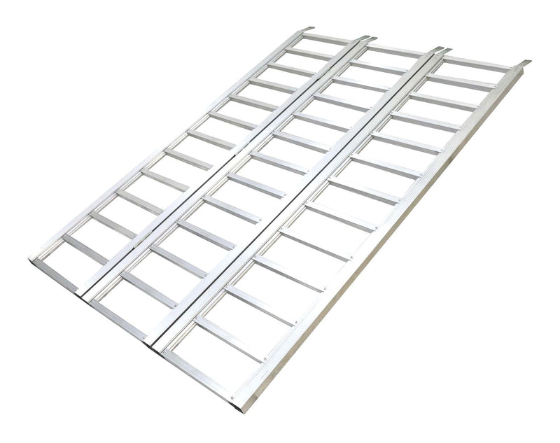 Aluminum Tri-Panel Loading Ramp with Adjustable Straps, 77 x 50-in, 1500-lb T2907