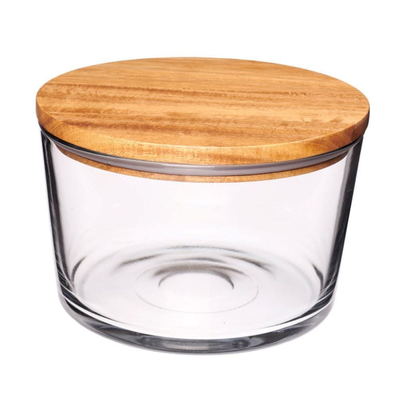 Large Bowl with Acacia Lid H4322