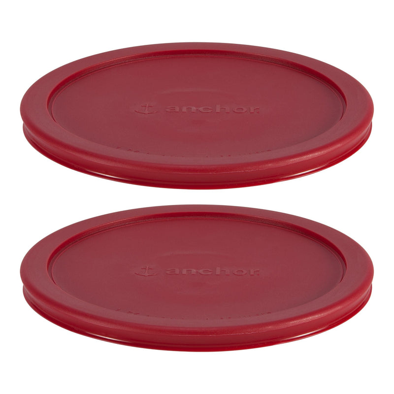 Plastic Lid Set, Red, 2-pc x 7-Cup A7701