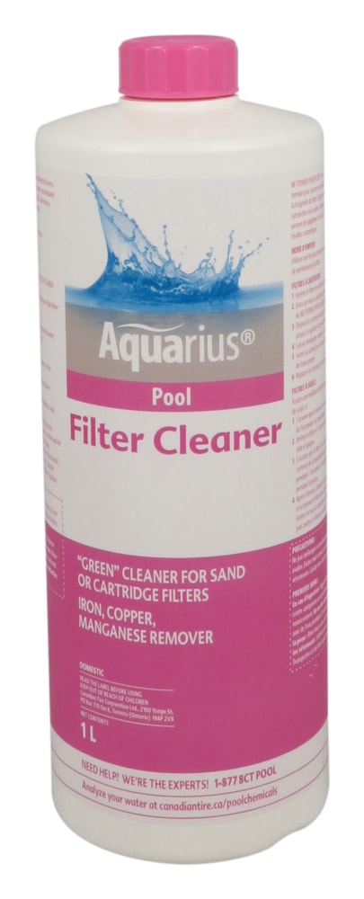 Pool Filter Cleaner, Cleans Sand & Cartridge Filter Media, 1-L P8383