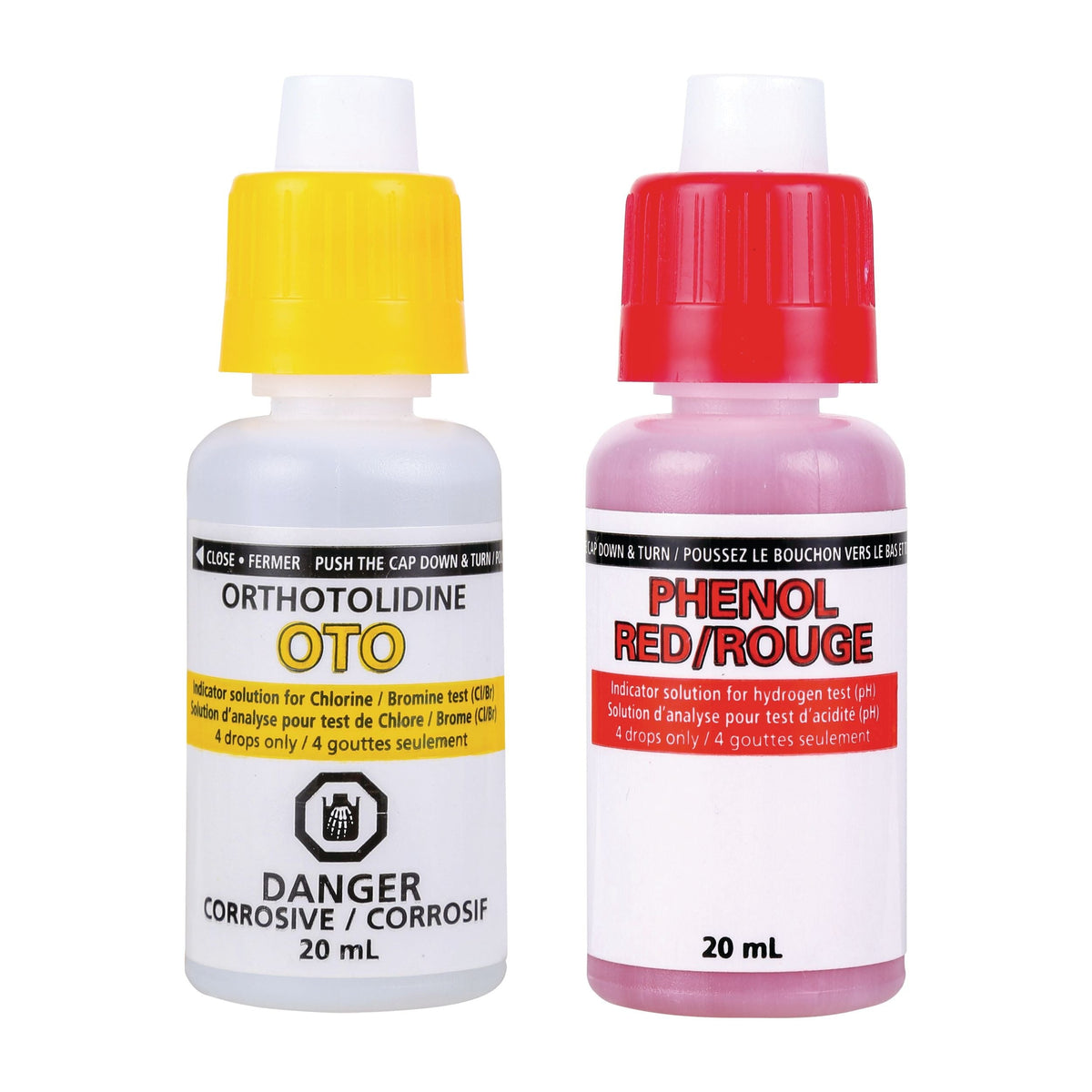 Test Kit OTO & Phenol Refill Bottles, 20-mL