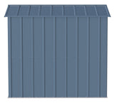 Classic Galvanized Steel Storage Shed, Blue Grey, 6-ft x 7-ft