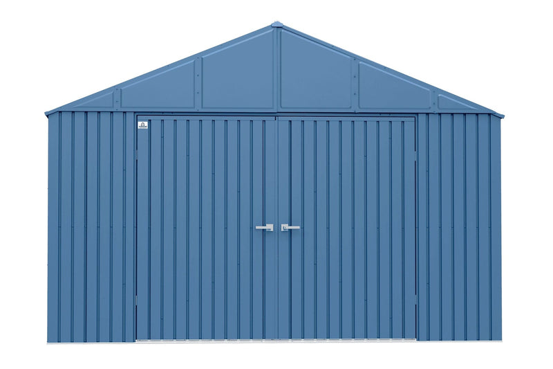 Elite 12x12-ft Blue Grey Corrosion-Resistant Steel Shed T9672