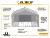 Floor Frame Kit for Arrow Classic 12x12-ft Sheds