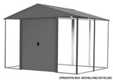 Ironwood Steel Hybrid Shed Kit, Anthracite, 8-ft x 8-ft