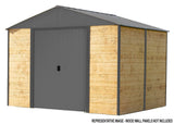 Ironwood Steel Hybrid Shed Kit, Anthracite, 8-ft x 8-ft