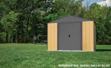 Ironwood Steel Hybrid Shed Kit, Anthracite, 8-ft x 8-ft