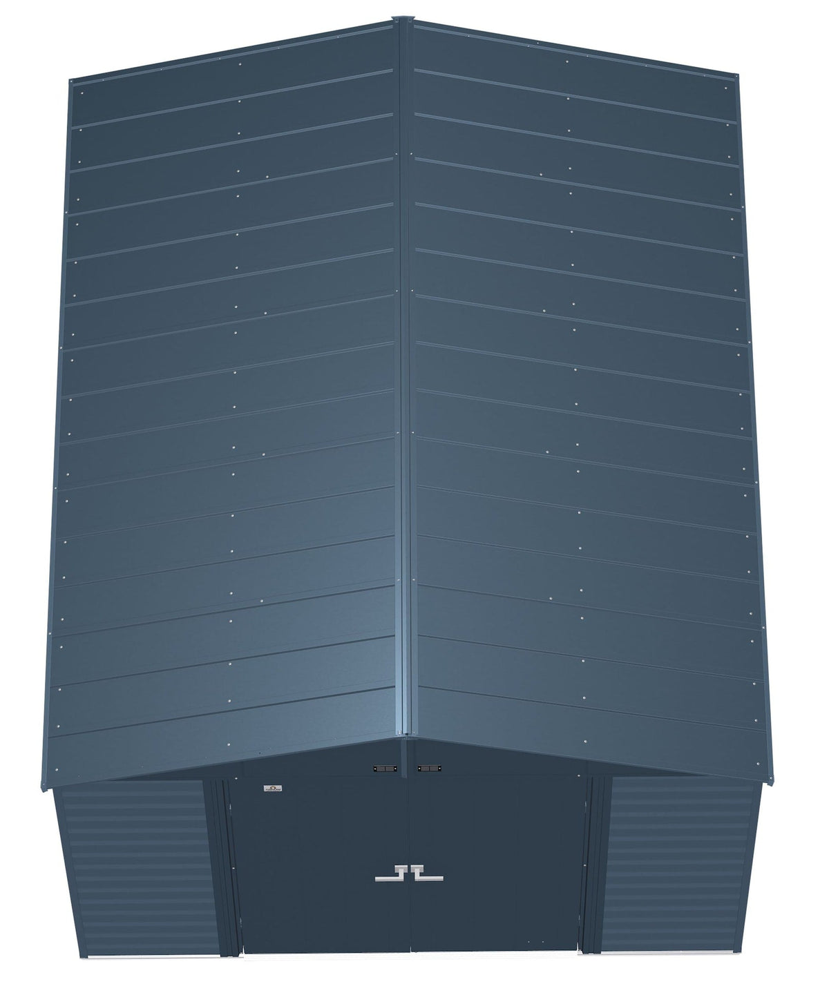 Select Galvanized Steel Storage Shed, Blue Grey, 10-ft x 12-ft