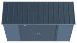 Select Galvanized Steel Storage Shed, Blue Grey, 10-ft x 4-ft