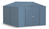Select Galvanized Steel Storage Shed, Blue Grey, 10-ft x 8-ft
