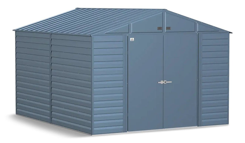 Select Galvanized Steel Storage Shed, Blue Grey, 10-ft x 8-ft C8652