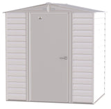 Select Galvanized Steel Storage Shed, Flute Grey, 6-ft x 5-ft