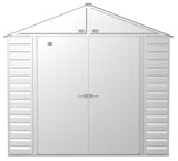 Select Galvanized Steel Storage Shed, Flute Grey, 8-ft x 8-ft