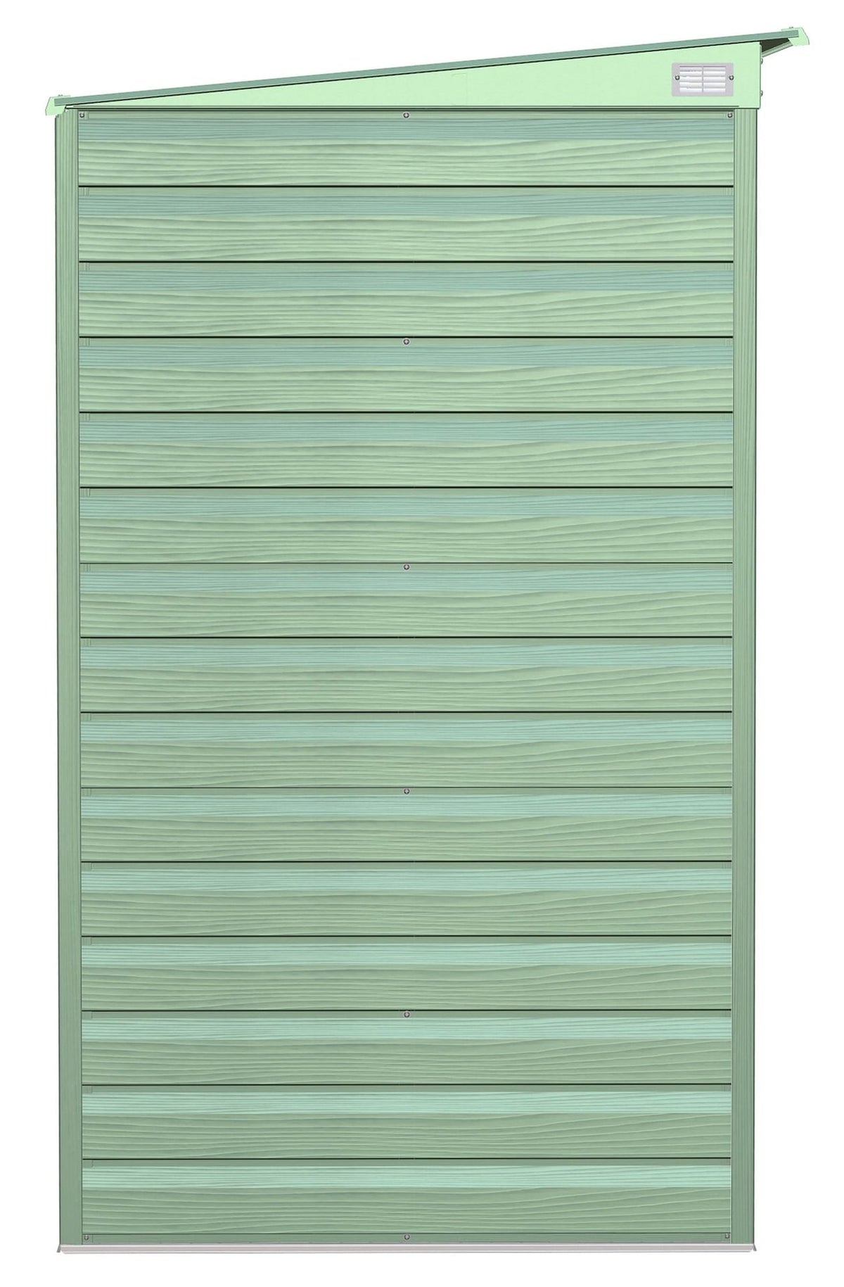 Select Galvanized Steel Storage Shed, Sage Green, 8-ft x 4-ft