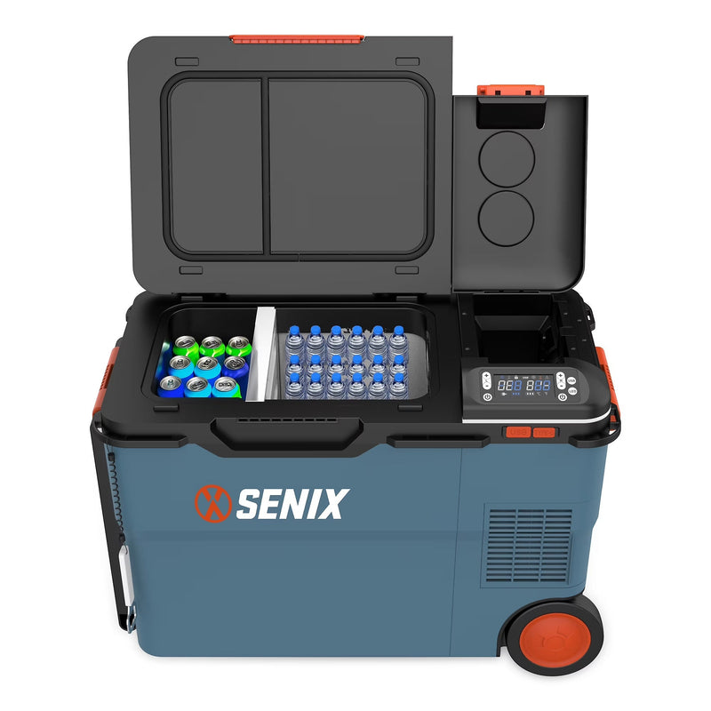 SENIX 26.4 Quart Portable Cooler/Warmer with Dual Mode Temperature Control, USB Ports, and Hybrid Power Options, Mini Fridge for Camping,... S2028