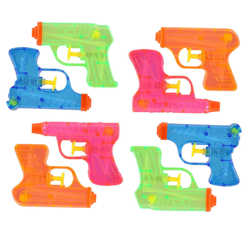 Mini Soaker Water Blasters, Kids' Outdoor Summer Water Toy, Age 3+, 8-Pk O8461