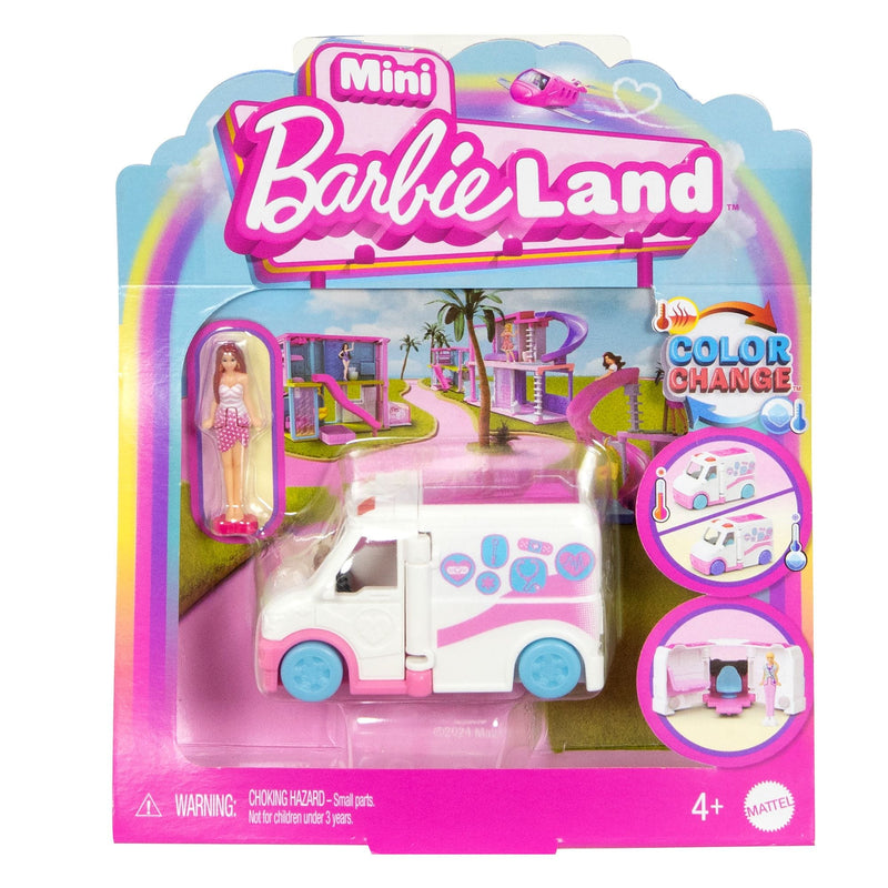 Mini Barbieland Vehicles Assortment, Includes 1.5-in Doll, Kids Ages 4+ O4294