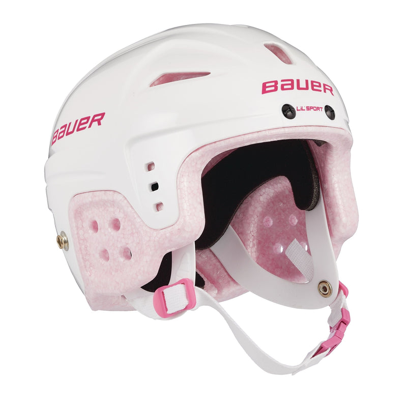 Lil' Sport Hockey Helmet, Youth, White & Pink A3086