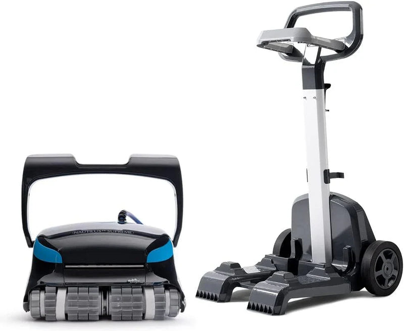 Dolphin Nautilus CC Plus Wi-Fi Automatic Robotic Pool Vacuum Cleaner, Always Cleaning, Never Charging, with Wall Climbing Scrubber Brush, Ideal for In-Ground Pools up to 50 FT in Length Z1165