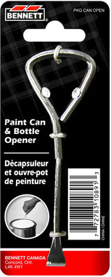 Metal Paint Can & Bottle Opener, Silver