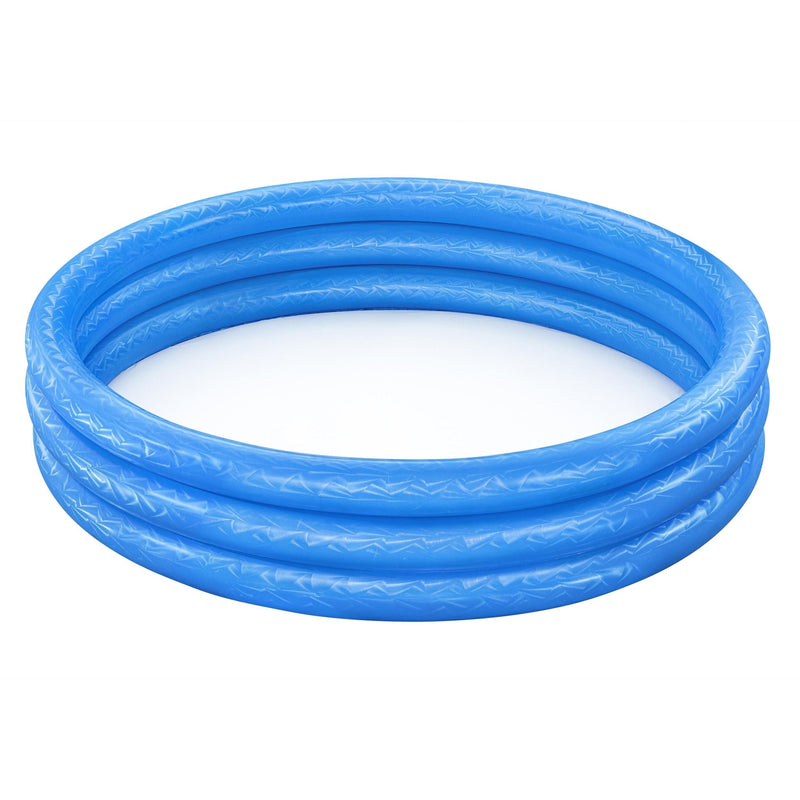 Inflatable 3-Ring Pool, 5-ft x 12-in, Assorted Colours F7134