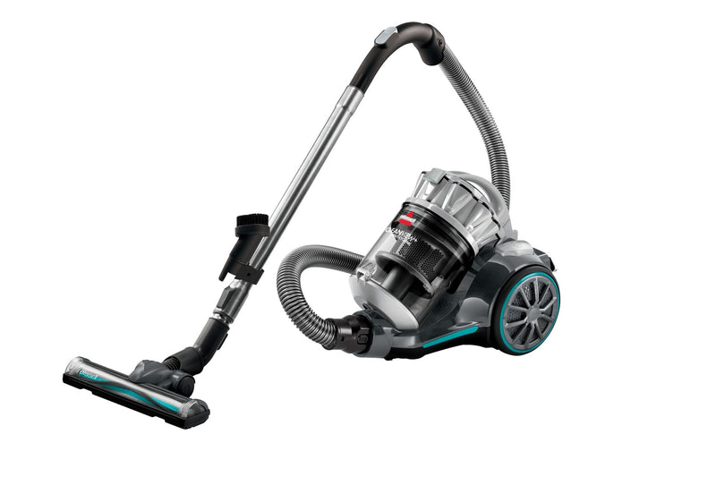 BISSELL CleanView Plus Multi-Cyclonic Lightweight Bagless Corded Canister Vacuum Cleaner, Silver I0568