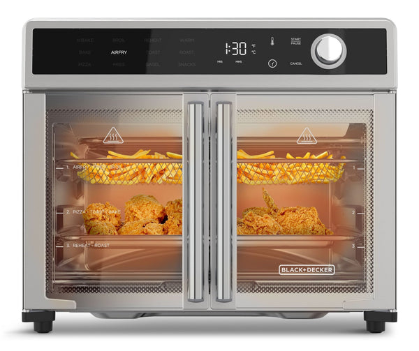 12-in-1 French Door Digital Countertop Convection Oven with Air Fry, 6-Slices A9067