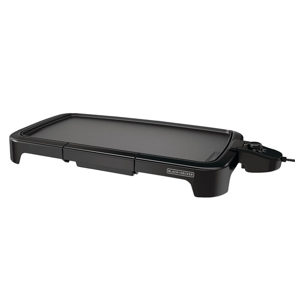 Family Sized Electric Griddle, Black, 20-in x 11-in Z7606
