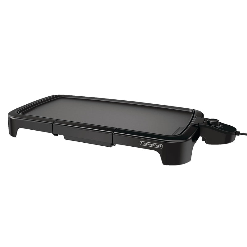 Family Sized Electric Griddle, Black, 20-in x 11-in Z7606