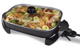 Family-Sized Non-Stick Electric Skillet, Black, 12x15-in