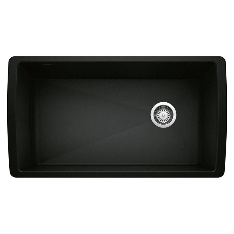 Diamond 33-in Super Single Undermount Kitchen Sink, Coal Black G2139