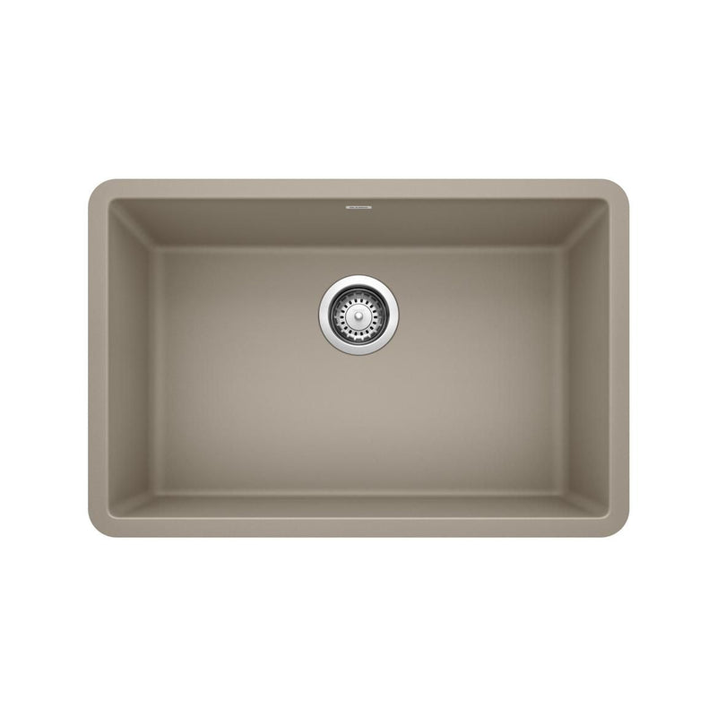 Precis 27-in Single Bowl Undermount Kitchen Sink, Truffle B8113