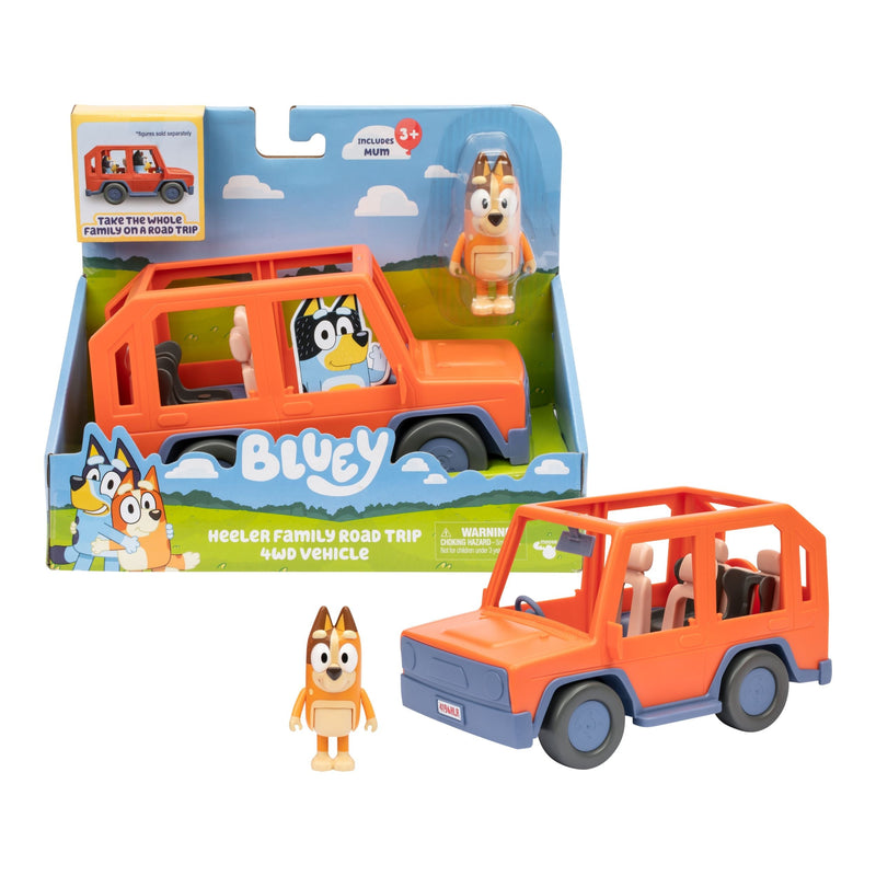 Heeler Family Road Trip 4WD Vehicle Playset with Mum Figure J2706