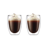 Double Wall Clear Glass Mugs, 11.8-oz, 2-pk