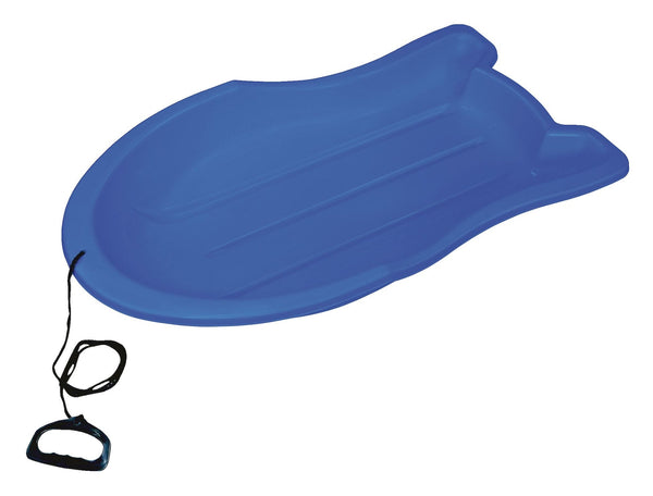 Booster Kids' 1-Person Lightweight Plastic Winter Snow Sled/Toboggan with Tow Rope R2773
