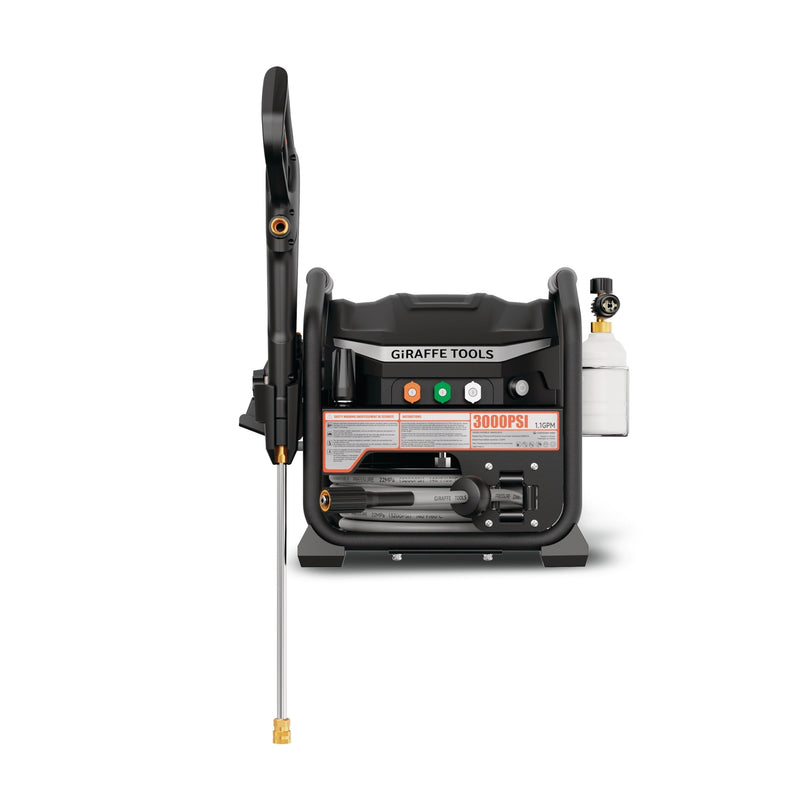 Brushless Electrical Pressure Washer 3000 PSI, with 50 ft retractable hose G6512