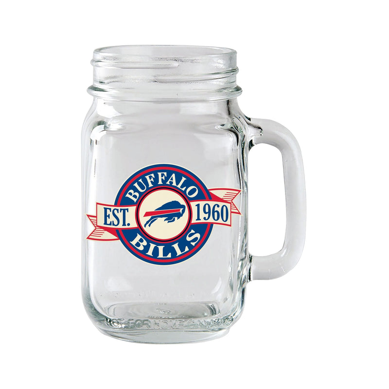 Mason Jar Mug Pint Glass For Football Fans/Collectors, 16.5-oz R5221