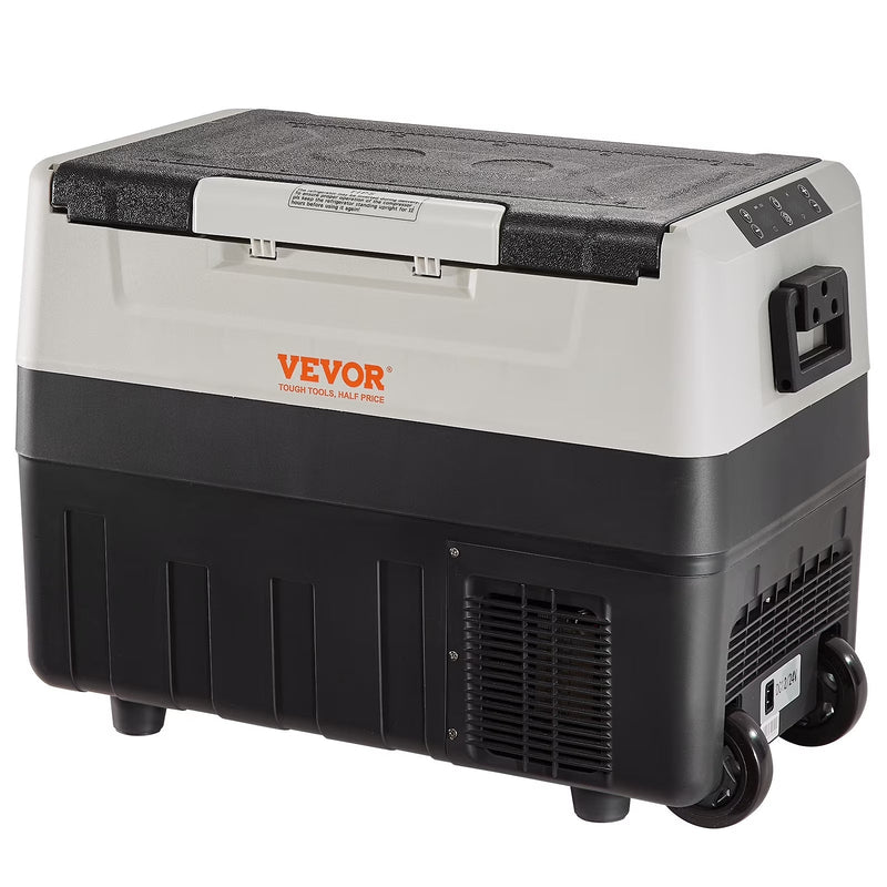 VEVOR Car Refrigerator 48Qt, Dual Zone Car Fridge Freezer12/24V DC 110-240V AC Electric Compressor Cooler for Truck Vehicle RV Y9612
