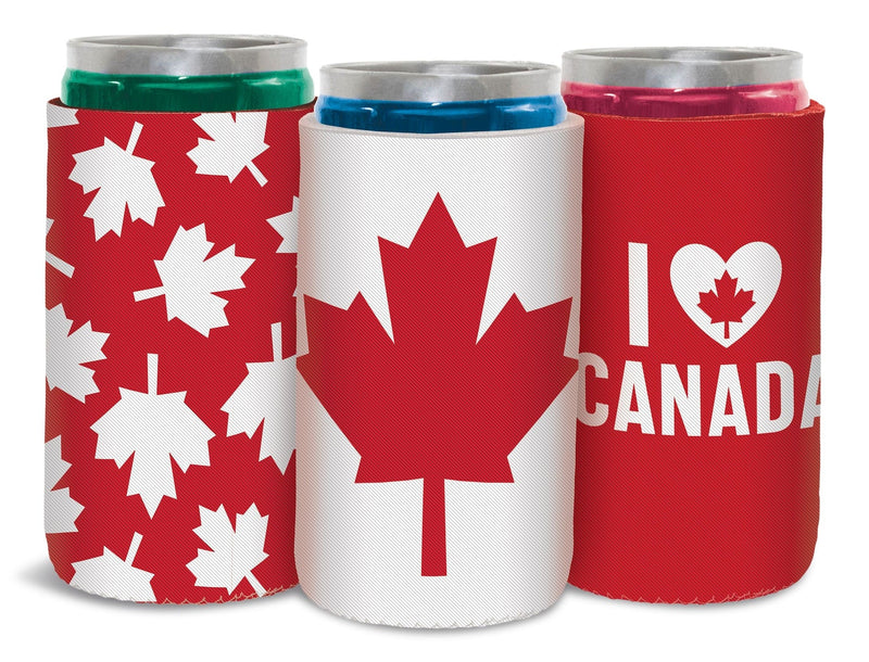 Canada Day Drink Cover Sleeves, Assorted Designs, 3-pk T8599