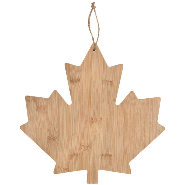 Canada Day Maple Leaf Wood Charcuterie Board, Tan B1864