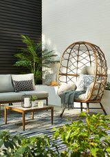 Baffin All-Weather Wicker Outdoor/Patio Conversation Set with Custom Fit Cover