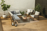 Baffin All-Weather Wicker Outdoor/Patio Conversation Set with Custom Fit Cover