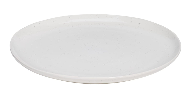 Bettina Glossy Stoneware Salad Plate, 1-pc, White Speckle K7017
