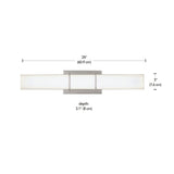 Byrne LED Vanity Light Fixture, Polished Nickel